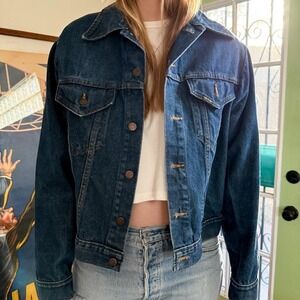 Vintage 1970s 1980s Sears Roebucks Western Wear Denim Jacket Size XL